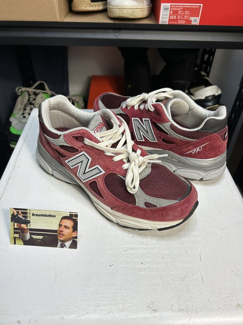 New Balance 990v3 Teddy Santis Scarlet Marblehead Men’s Size 8.5 US Mens